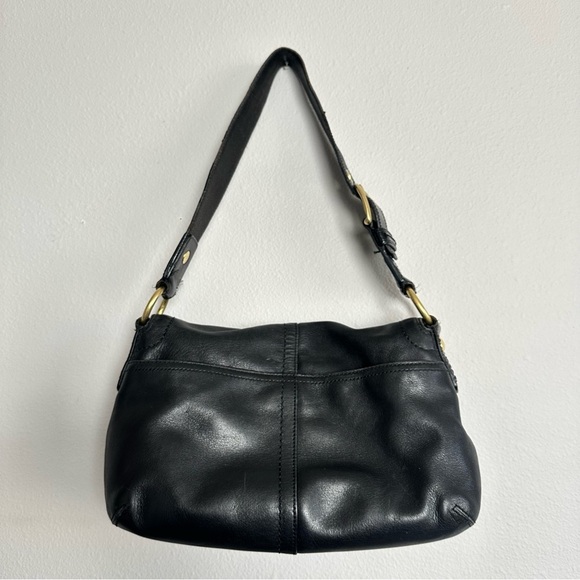 VTG Coach Y2K Soho Legacy Black Leather Brass Buckle Shoulder Bag Flap Purse Box - Picture 6 of 16